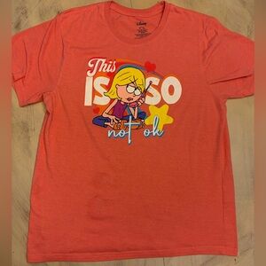 Disney Lizzie McGuire T-shirt Size XL Coral Graphic short sleeve Y2K Vintage